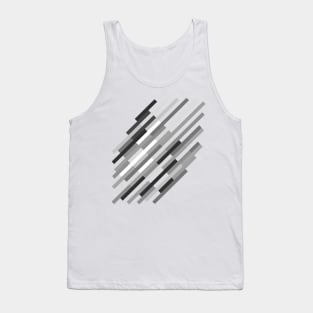 Bricks Rotate 45 Black and White Tank Top